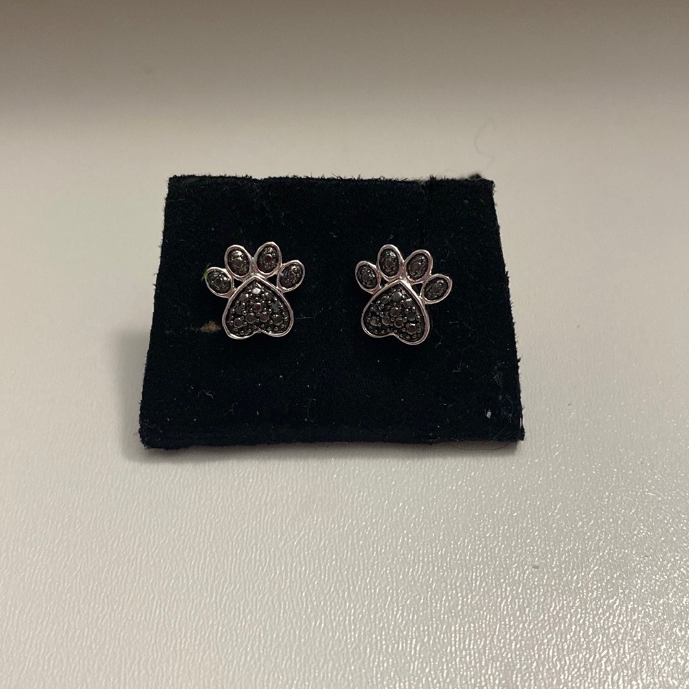 Paw print earrings